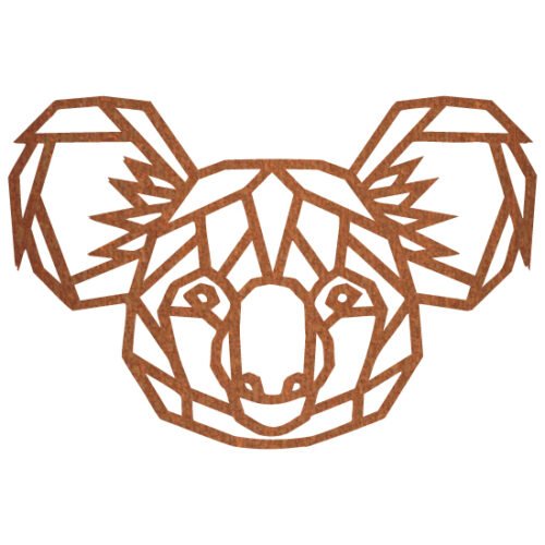 Geometrische Koala 44 x 30 cm - Afbeelding 2