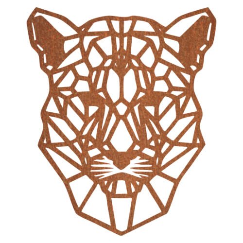 Geometrische Panter 42 x 50 cm - Afbeelding 2