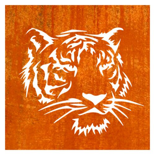 Schuttingpaneel Tijger 90 x 90 cm - Afbeelding 2
