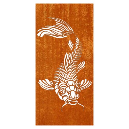 Koi Karper Schuttingpaneel  180 x 90 cm - Afbeelding 2