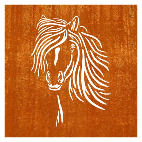 Paard Schuttingpaneel 90 x 90 cm - Afbeelding 2
