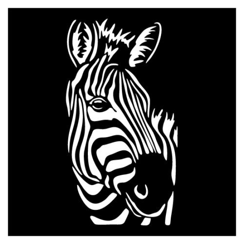 Zebra Schuttingpaneel  90 x 90 cm